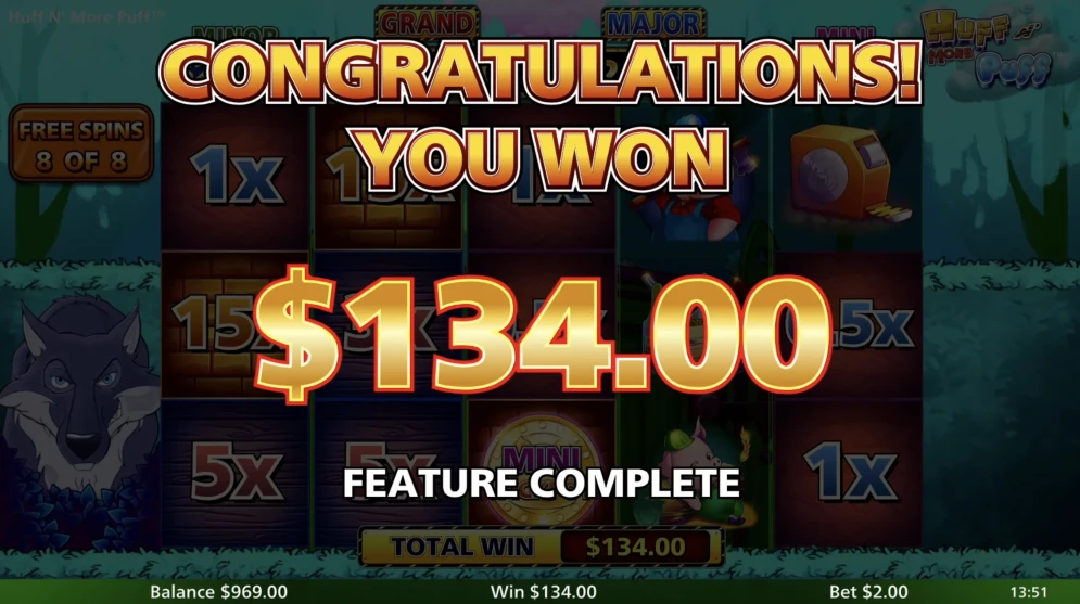 Huff N' More Puff Slot